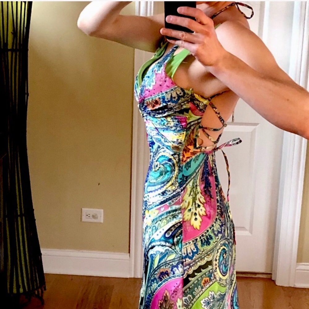 elegant sexy maxi dress decorated with sequins